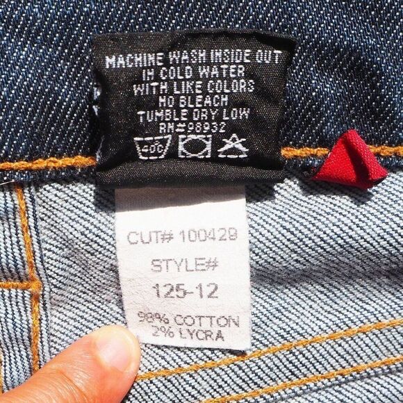 Red Engine 125-12 Dark Wash Skinny Jeans Made in USA Women's 30 - Picture 4 of 14